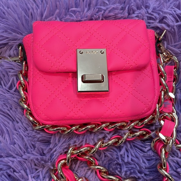Aldo neon pink crossbody bag - Picture 3 of 6